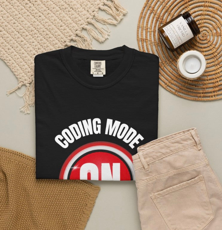 Coding Mode Shirt, PROGRAMMER TECH HUMOR