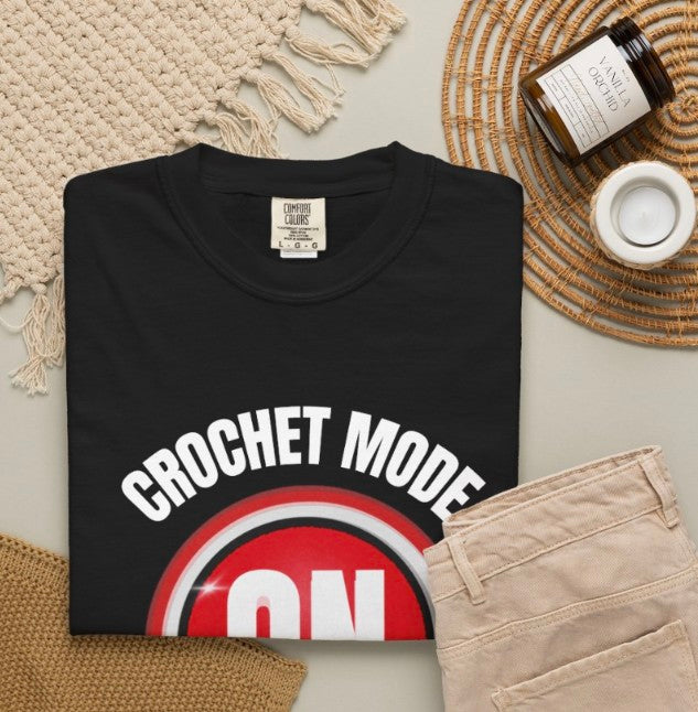 Crochet Mode  On Tee Shirt, Crafter Tee