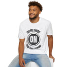 Coffee Mode On Tee Shirt, Coffee Mode Graphic Tee for Coffee Lovers, Soft Style Tee