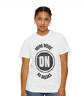 Mom Mode On Tee Shirt, Garment -Dyed Heavy Weight Mom Life Tee