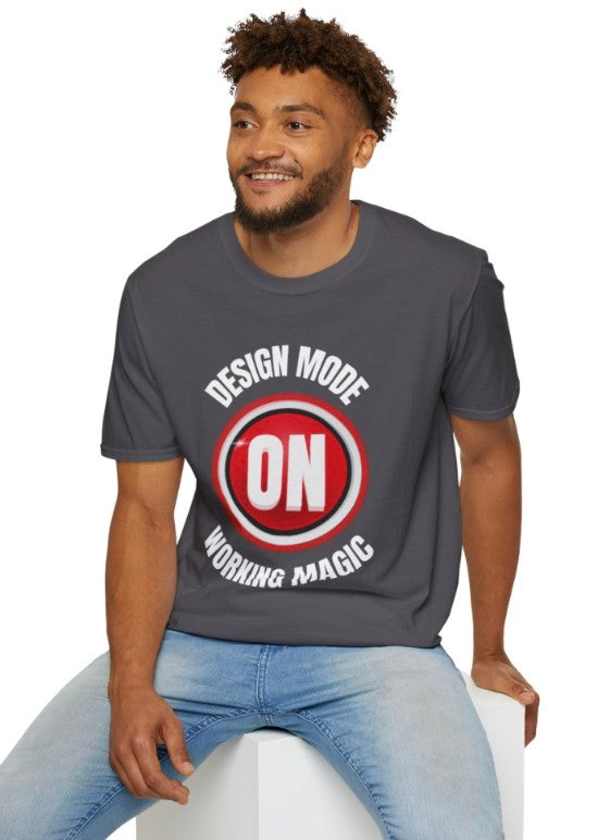Design Mode On Tee Shirt ,Graphic Unisex for Creators,  Softy Style Tee