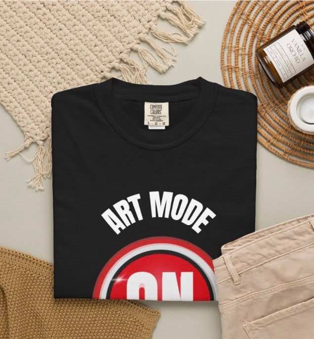 Art Mode On Tee Shirt, Artist Tee, Creative Gift