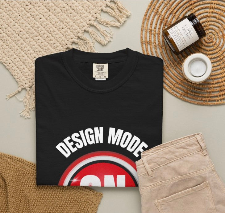Design Mode  On Tee Shirt, Graphic Design Tee