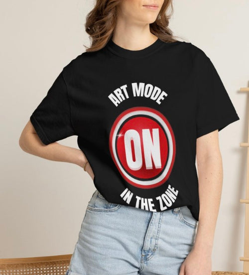 Art Mode On Tee Shirt, Artist Tee, Creative Gift